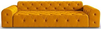 BLOOMINGLOFT 4-Sitzer Design Sofa Artemis Samtbezug