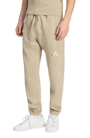 adidas ALL SZN Fleece Regular Tapered Pants in Wonder Cargo at Nordstrom, Size Xx-Large R