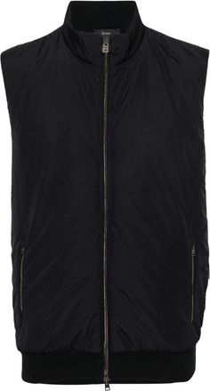 Herno panelled-design gilet - men - Cotton/Polyester/Polyester - 48 - Blue