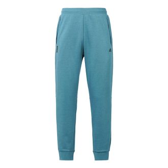 adidas Mens adidas Wj Kn Reg Pnt Martial Arts Series Solid Color Running Sports Bundle Feet Long Pants/Trousers Blue H39292