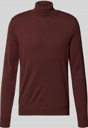 Cinque Rollkragenpullover aus Viskose-Mix Modell Nick in Bordeaux, Größe XXL