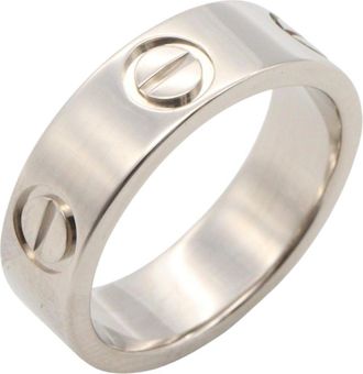 Cartier Silver White Gold (18K) Band Ring (Pre-Owned)