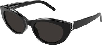 Saint Laurent SL M115 001 Womens Sunglasses Black Size 54 - Free RX Lenses - Free RX Lenses