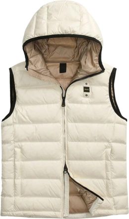 Blauer Arden Padded Vest - Heren - Jassen - Wit - Maat: S Leer