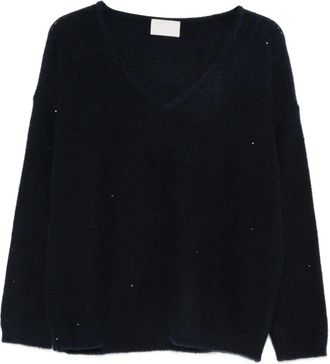 Hemisphere Maglione con decorazione - Blu