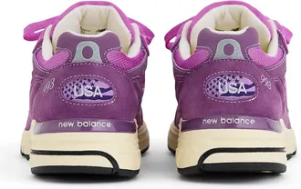New Balance Mens Made Usa Sneaker Purple Suede Mesh Rubber