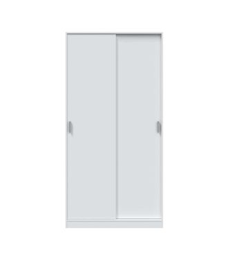 F.R.S. Armario Ropero Puertas Correderas Blanco. 200cm(alto). 100cm(ancho). 50cm(fondo)