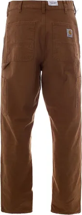 Carhartt Work in Progress Mens Trousers Single Knee Brown