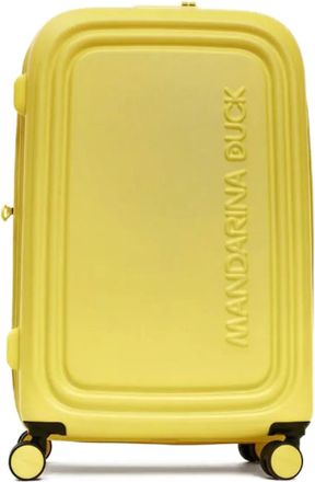 Mandarina Duck Koffer met logo-reli&euml;f - Geel