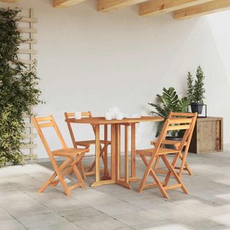 vidaXL Vidaxl - Mesa De Jard&iacute;n Plegable Butterfly Madera De Teca 120x70x75 Cm