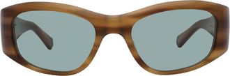 Mr. Leight ALOHA DOC S Island Green Oval Mens Sunglasses ML2035 MACA-ATG/ISLAGRN 52