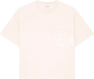 Études Studio Tops, Heren, Roze, S, Katoen, Korte Mouw Zak T-shirt