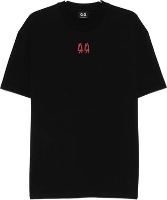 44 Label Group T-shirt con logo ricamato - Nero