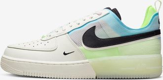 Nike Mens Nike Air Force 1 React DM0573-101 Sail Barely Volt Lifestyle Shoes
