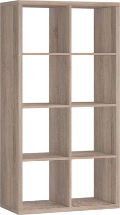 CARRYHOME Raumteiler, Sonoma Eiche, Holzwerkstoff, 77x147x38 cm, Beimöbel erhältlich, Wohnzimmer, Raumteiler, Raumtrenner