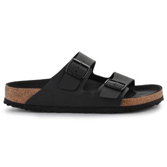 Birkenstock Arizona BS Birko-Flor Unisex Slides Sandals - Triples Black - Size:UK 5