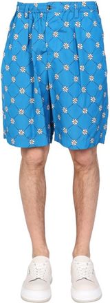 Marni Blue Floral Shorts