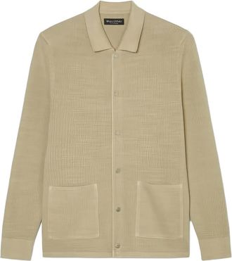 Marc O'Polo Cardigan a coste con bottoni - Marrone
