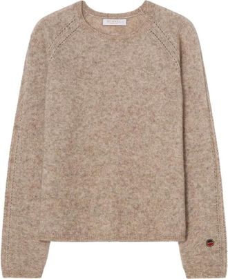 Busnel Truien & Vesten, Dames, Beige, XL, Wol, Viola Sweater