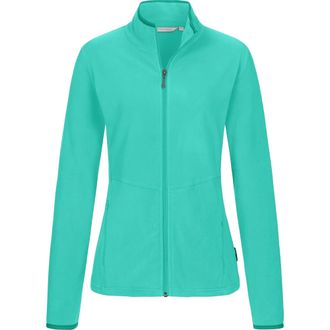Deproc Fleecejacke DEPROC ACTIVE DECORAH WOMEN, Damen, Gr. 48 (XL), blau (t&uuml;rkis), 100% Polyester, tailliert, gerader Abschluss, Jacken Fleecejacke, weiche F