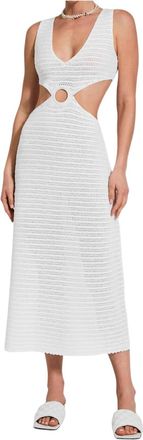 Devon Windsor Sonya Crochet Cutout Dress In Off White