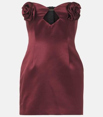 Magda Butrym Abito bustier in raso di seta