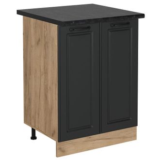 Vicco Mueble Bajo De Cocina R-line, Antracita Casa De Campo, 60 Cm, Et Antracita Vicco
