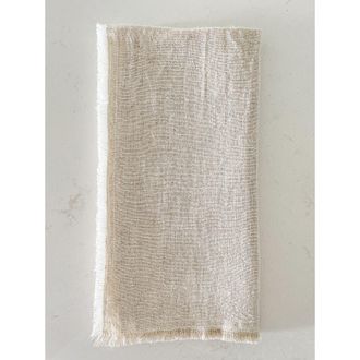 Anaya with Love So Soft Linen Fringe Napkins in Natural Beige at Nordstrom