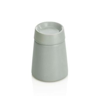 TFT Home Furniture Recipiente KIVI gris para bastoncillos de algodón