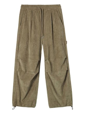 Five CM corduroy pleated-front trousers - Brown