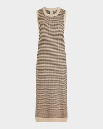 Varley Sadia Stitch-Knit Midi-Dress