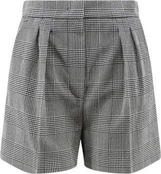 Max Mara Prince of Wales Check Shorts - female - Max Mara - Casual Shorts - Multicolor - XS - Shorts
