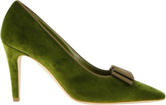 Manolo Blahnik Readorhi Pumps - Dames - Pumps - Groen - 35 EU - Leer - Schoenen