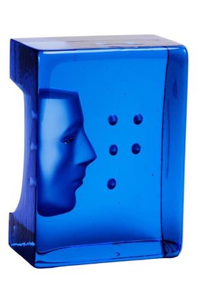 Kosta Boda Azur Blue Crystal D&eacute;cor in Look/Blue at Nordstrom