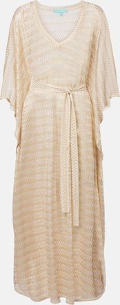 Melissa Odabash Caftano June in maglia con lamé