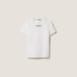 Miu Miu Seamless T-shirt, Woman, White, Size XS-S