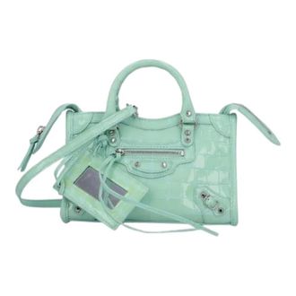 Balenciaga Pre-owned Mini Bags, female, Blue, Size: ONE SIZE Pre-owned LE City Nano shoulder bag