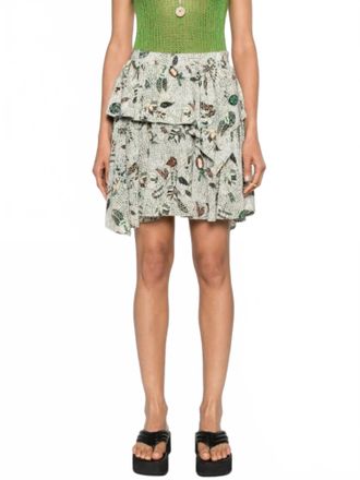 Ulla Johnson Keira Skirt In Botanical Mist