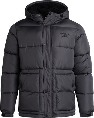 Reebok Men Winter Jacket - Puffer Parka Coat - Heavyweight Ski Jacket for Men, M-XXL, Charcoal, L