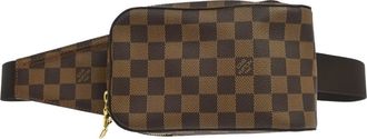 Louis Vuitton Geronimos Waist Damier Brown Canvas Handbag (Pre-Owned)
