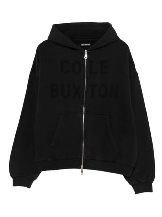 Cole Buxton Hoodie met logoprint en rits - Zwart
