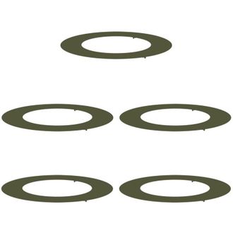 vidaXL Vidaxl - Flat Tree Rings 5 pcs Olive green Ø50 / 80 cm Steel