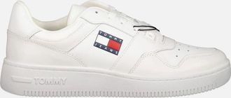 Tommy Hilfiger Mens Essential Retro Leather Basketball Trainers - Blue/Multi - Size: 10.5