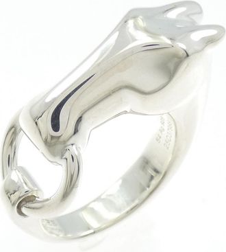 Herm&egrave;s Silver Silver 925 Band Ring (Pre-Owned)