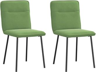 vidaXL Vidaxl - Sillas de comedor 2 unidades terciopelo verde claro
