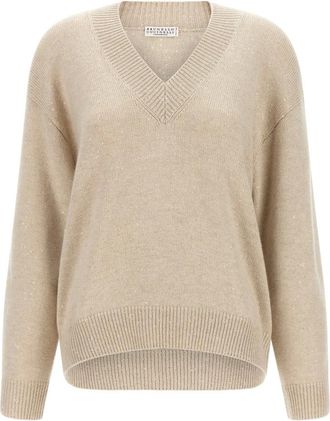 Brunello Cucinelli Mujer, Jerseys, Beige, Talla: S