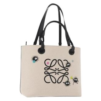 Loewe Pre-owned Canvas Tote Bag - Dames - Vintage Shopper - Beige - ONE Size - Vintage