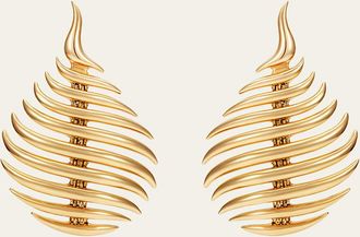 Fernando Jorge Flame Small Earrings in 18k Yellow Gold