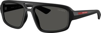 Prada Sunglasses, unisex, Black, Size: 57 MM Linea Rossa Sunglasses