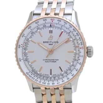 Breitling Pre-owned U17329 Polshorloge - Heren - Pre-owned - Beige - Maat: ONE Size